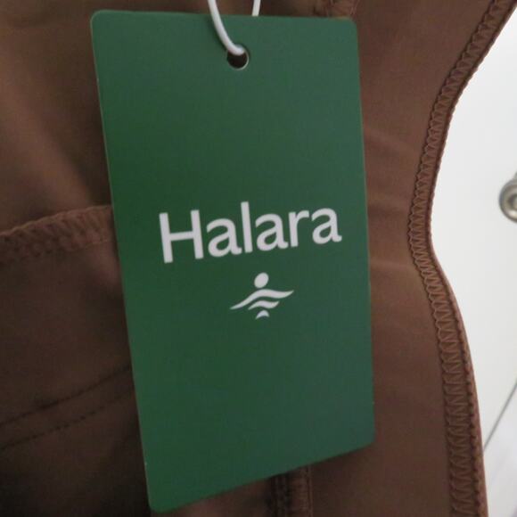 Halara Womens Sz M Mocha Brown High Waist Wide Leg Pants Casual Comfy Fit - Picture 7 of 7